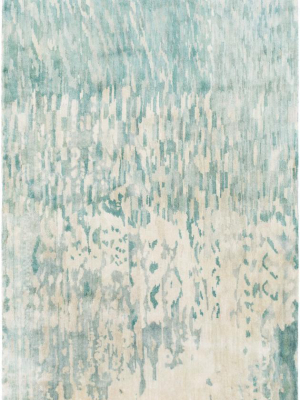 Watercolor Hand Knotted Rug