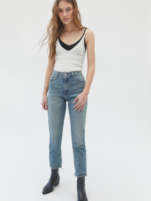 Bdg Girlfriend Destroyed Hem High-waisted Jean – Light Wash