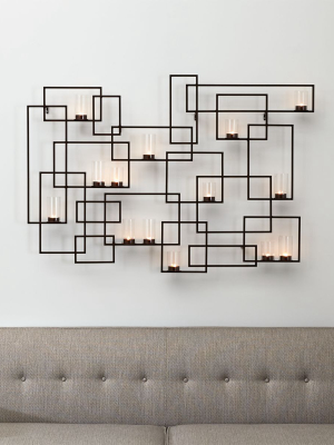 Circuit Metal Wall Candle Holder