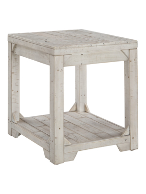 Fregine Rectangular End Table White - Signature Design By Ashley