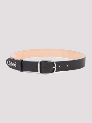 Chloé Logo Detailed Buckle Belt