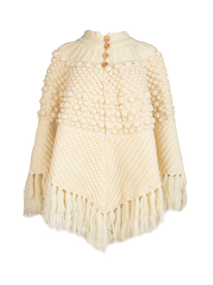 Saint Laurent Crochet Poncho