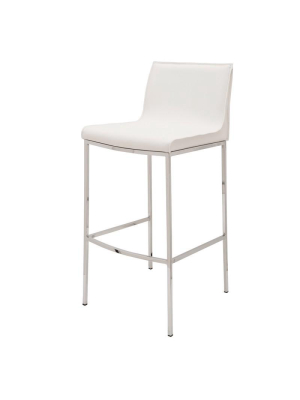 Nuevo Colter Bar Stool - White