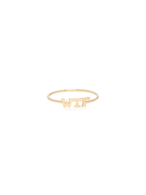 14k Itty Bitty Wtf Ring