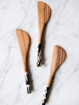 Connected Goods Olive Wood Cheese Knife