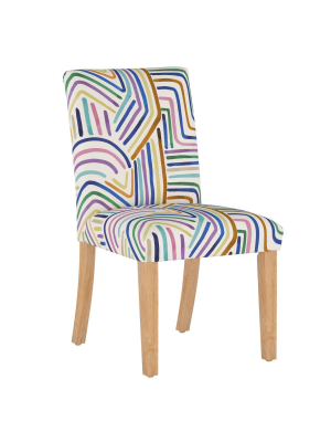 Dining Chair Rainbow Strokes Ochre - Cloth & Company