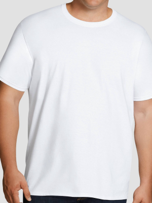 Fruit Of The Loom Men's Big & Tall Crew Neck T-shirt Undershirt 6pk - White