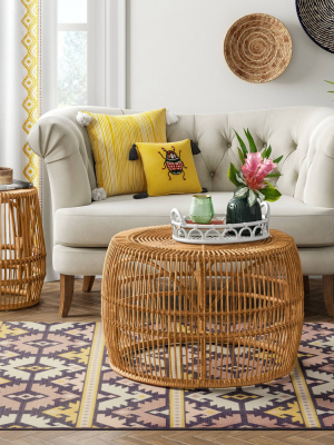 Pyronia Rattan Cage Accent Table Natural - Opalhouse™