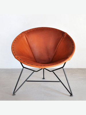Leather Round Chair