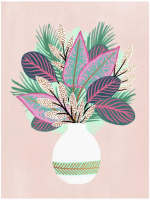 Art Print, Party Palms