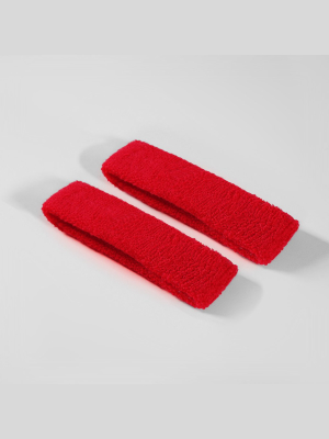 Hue Red Cotton Bicep Bands