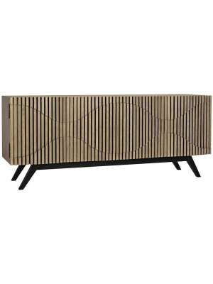 Noir Illusion Bleach Walnut Sideboard