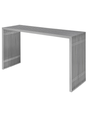 Nuevo Amici Console Table - Silver