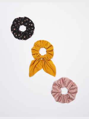 Aeo Pleated Bow Scrunchie