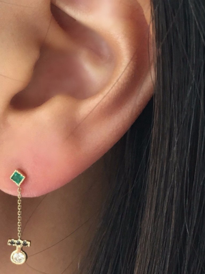 Emerald Evolution Earring (single)