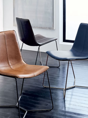 Slope Leather Dining Chair