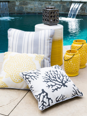 Coral Outdoor Pillow