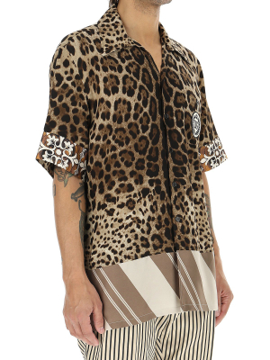 Dolce & Gabbana Leopard Print Short-sleeve Shirt