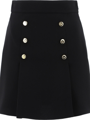 Elisabetta Franchi Button-detailed Mini Skirt