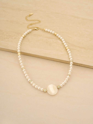 Timeless Pearl 18k Gold Plated Necklace