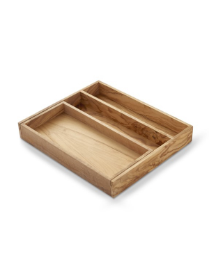 Olivewood Expandable Tray