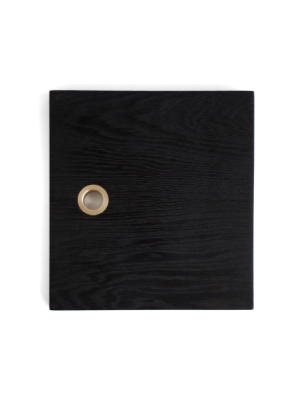 Brett Yarish - Square Board - Ebonized Oak & Brass