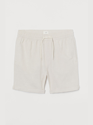 Knee-length Cotton Shorts