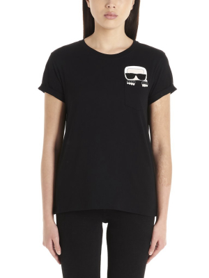 Karl Lagerfeld K/ikonik Print Pocket T-shirt