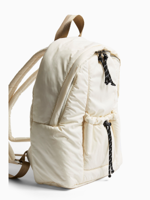 Skater Nylon Backpack In White