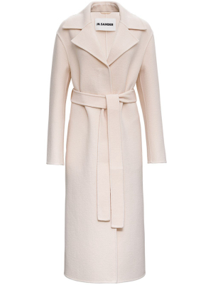 Jil Sander Tie-waist Double Breasted Coat