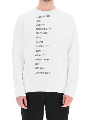 Raf Simons Word Patches Sweatshirt