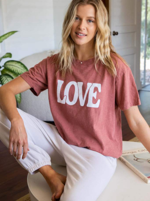 Love Slub Boyfriend Tee