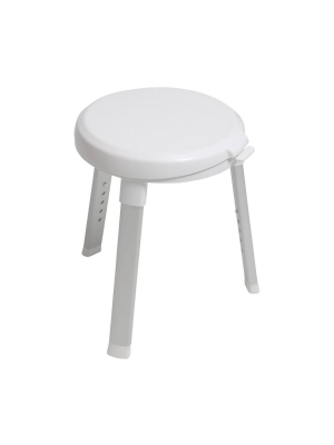 Deluxe Rotating Bath Stool White - Evekare