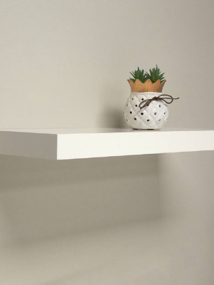 Decorative Wall Shelf - Simple White