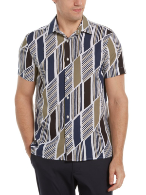 Graphic Line Abstract Soft Shirt