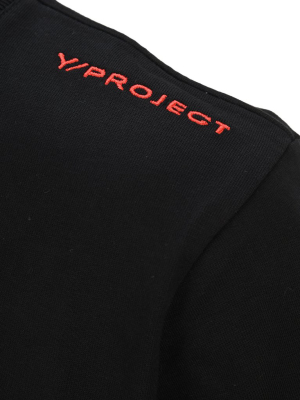 Y/project Logo Embroidered T-shirt Bodysuit