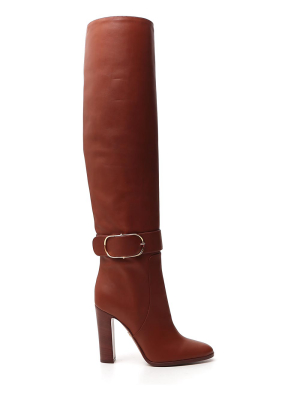 Dolce & Gabbana Buckle Detail Knee-high Boots