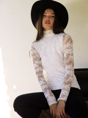 Fiore Lace Turtleneck