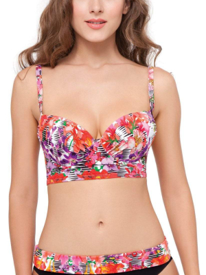 Profile By Gottex Tropical Mirror Fold Over Bottom Bikini Bottom