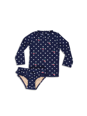 Shade Critters Girls Cherry Dot Rashguard Set