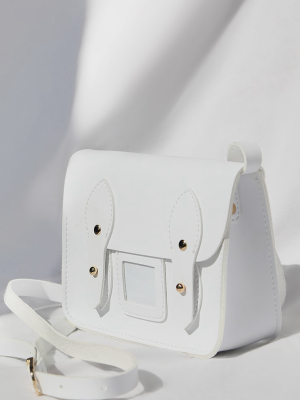 White Mini Satchel Cross Body Bag