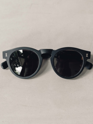 Illesteva Leonard Sunglasses, Matte Black