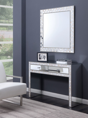 Lopez Mirrored Dressing Table Silver - Iohomes