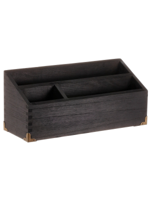 Wood Desktop Storage Unit Black - Threshold™