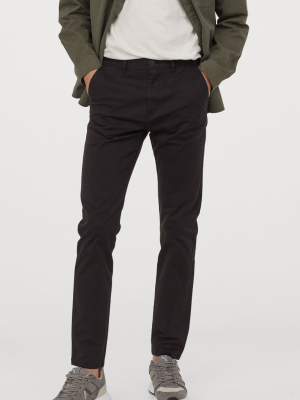 Skinny Fit Cotton Chinos