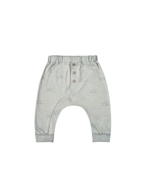 Rylee + Cru Slub Sunrise Baby Pant - Blue Fog