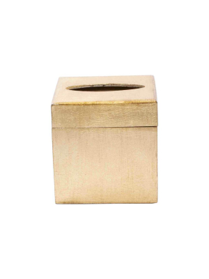 Vietri Florentine Wooden Gold Accessory Tissue Box