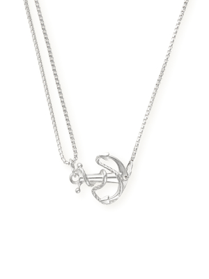 Anchor Pull Chain Necklace