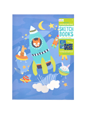 Space Critters Doodle Pad Duo Sketchbook - Set Of 2