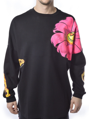 Gcds Floral Printed Crewneck Sweatshirt